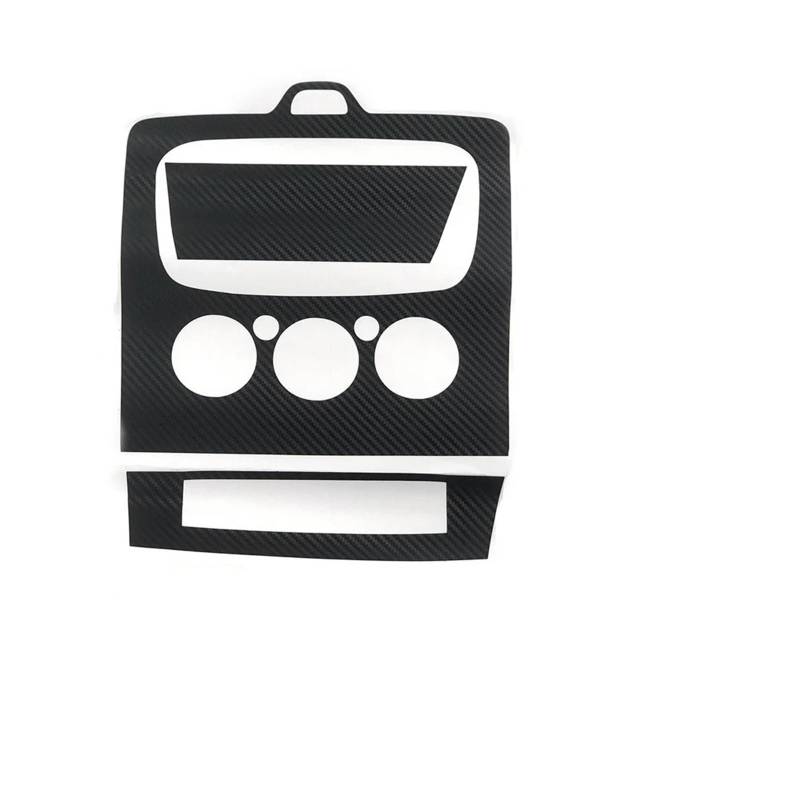 Mittelkonsole Panel Für Focus 2 MK2 2005-2014 2015 Auto AC Knob Panel Nachahmung Kohlefaser Dekorative Zentrale Steuerung Air Panel Aufkleber Mittelkonsole Frame(Manual AC Black) von KWAYA