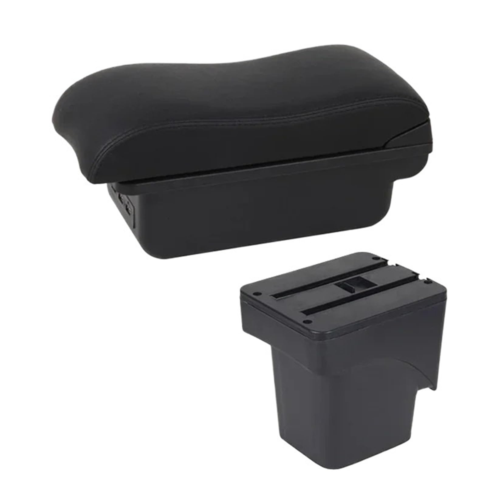 Mittelkonsole Panel Für Focus Für C-Max 2005 2006 2007 2008 2009 2010 2011 Auto-Armlehnenbox Armlehne Mittelkonsole Aufbewahrung Dual Layer Mittelkonsole Frame(C2 Black Line) von KWAYA