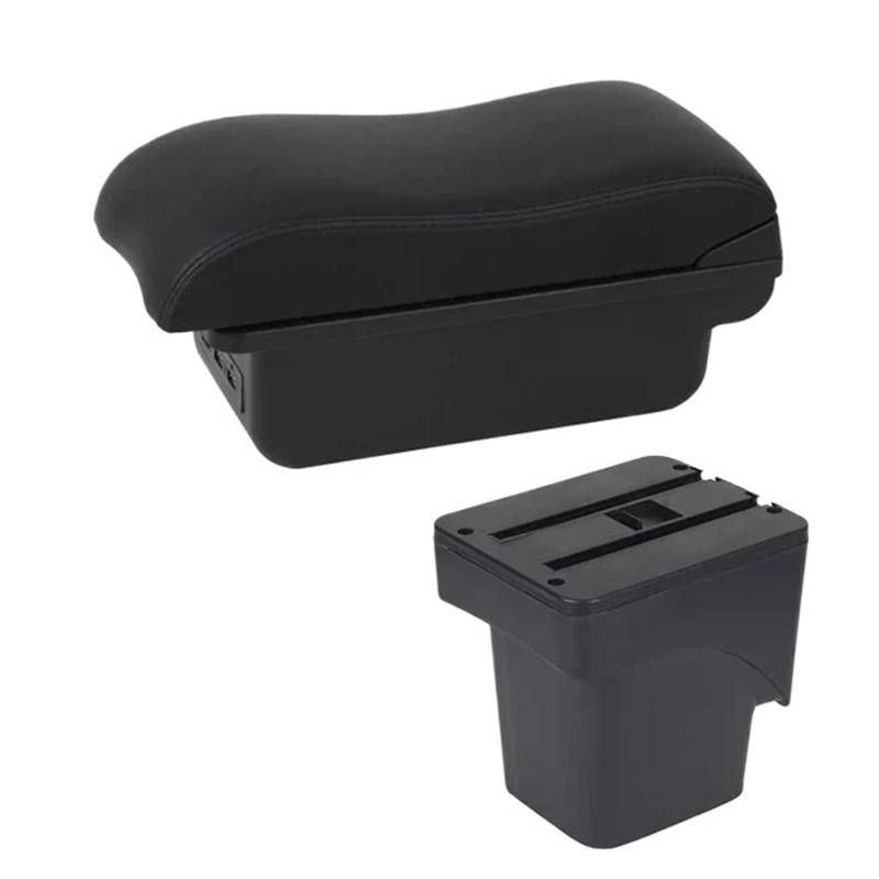 Mittelkonsole Panel Für Focus Für C-Max 2005 2006 2007 2008 2009 2010 2011 Auto-Armlehnenbox Armlehne Mittelkonsole Aufbewahrung Dual Layer Mittelkonsole Frame(C2 Black Line) von KWAYA