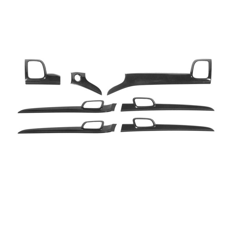 Mittelkonsole Panel Für Grand Für Cherokee 2014-2023 2022 Auto Center Console Dekoration Panel Abdeckung Innen Tür Haltegriff Trim Innen Mittelkonsole Frame(Left-Carbon Look A) von KWAYA