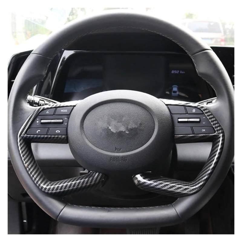 Mittelkonsole Panel Für Hyundai Für Tucson Für Sonata Für Elantra 2021 2022 Auto Lenkrad Panel Abdeckung Trim Dekoration Form Aufkleber Mittelkonsole Frame von KWAYA