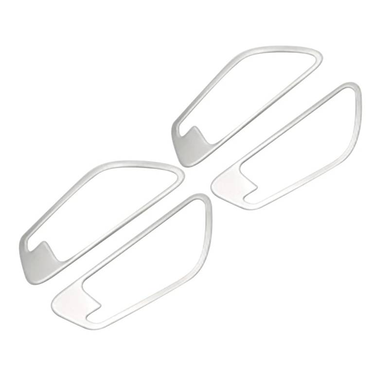 Mittelkonsole Panel Für Hyundai Für Tucson NX4 Für Hybrid N Line 2021 2022 2023 Auto Edelstahl Innentürgriff Schüssel Zierrahmenabdeckung Mittelkonsole Frame(A Silver) von KWAYA