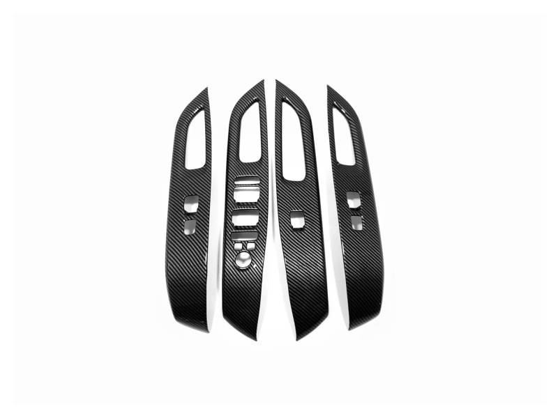 Mittelkonsole Panel Für Hyundai Für Tucson NX4 LHD 2021 2022 2023 Auto Armlehne Panel Trim Innen Tür Fenster Glas Schalter Taste Abdeckung Mittelkonsole Frame(Carbon Black 2) von KWAYA
