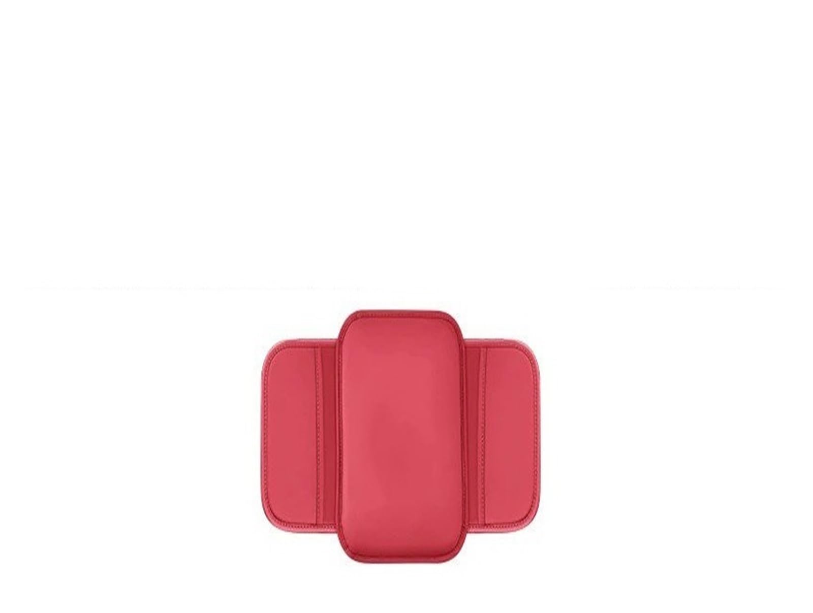 Mittelkonsole Panel Für Jaguar Für XF Für XE Für XJ Für F-Pace Universal Car Center Console Protector Cover Leder Armlehne Box Kissenpolster Mittelkonsole Frame(Red) von KWAYA