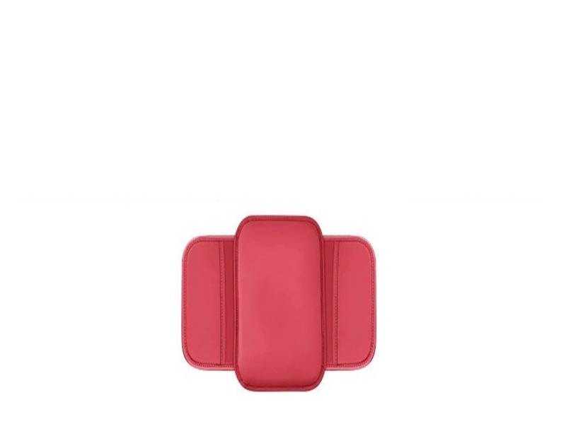 Mittelkonsole Panel Für Jaguar Für XF Für XE Für XJ Für F-Pace Universal Car Center Console Protector Cover Leder Armlehne Box Kissenpolster Mittelkonsole Frame(Red) von KWAYA