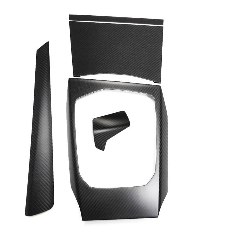 Mittelkonsole Panel Für M3 Für M4 G80 G82 G83 2021 2022 Auto LHD RHD Mittelkonsole Armaturenbrett Seitenluft AC Vent Gear Panel Carbon Trim Mittelkonsole Frame(Matte 5pcs Set A,LHD) von KWAYA
