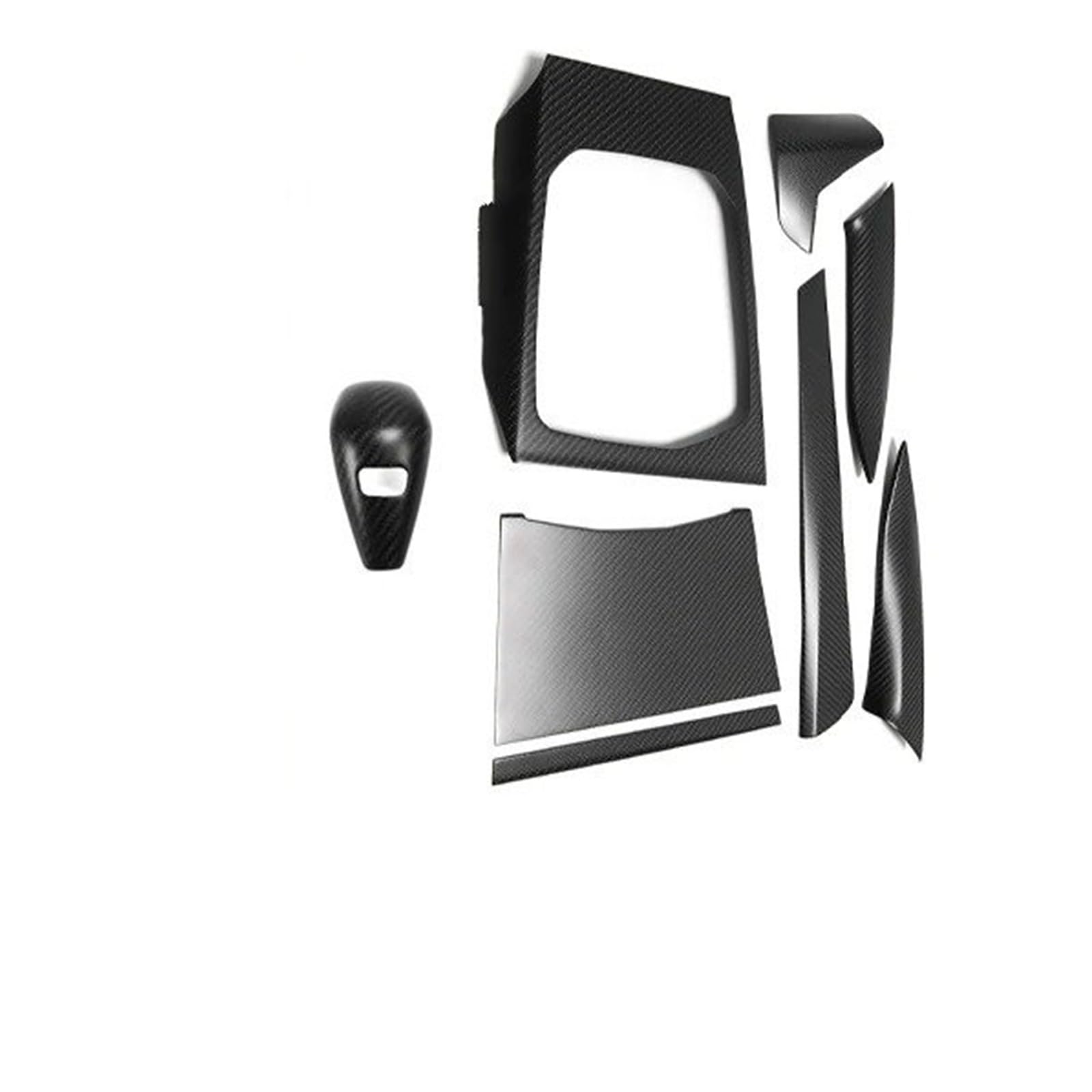Mittelkonsole Panel Für M3 Für M4 G80 G82 G83 2021 2022 Auto LHD RHD Mittelkonsole Armaturenbrett Seitenluft AC Vent Gear Panel Carbon Trim Mittelkonsole Frame(Matte 8pcs,LHD) von KWAYA