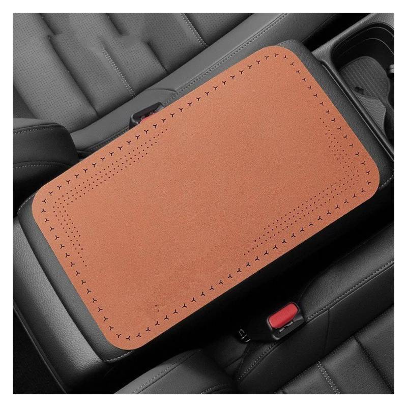 Mittelkonsole Panel Für S90 Für XC40 S80 T6 Für V90 EX30 Auto Armlehne Pad Center Console Box Cover Schutzkissen Mittelkonsole Frame(1pc-Brown) von KWAYA