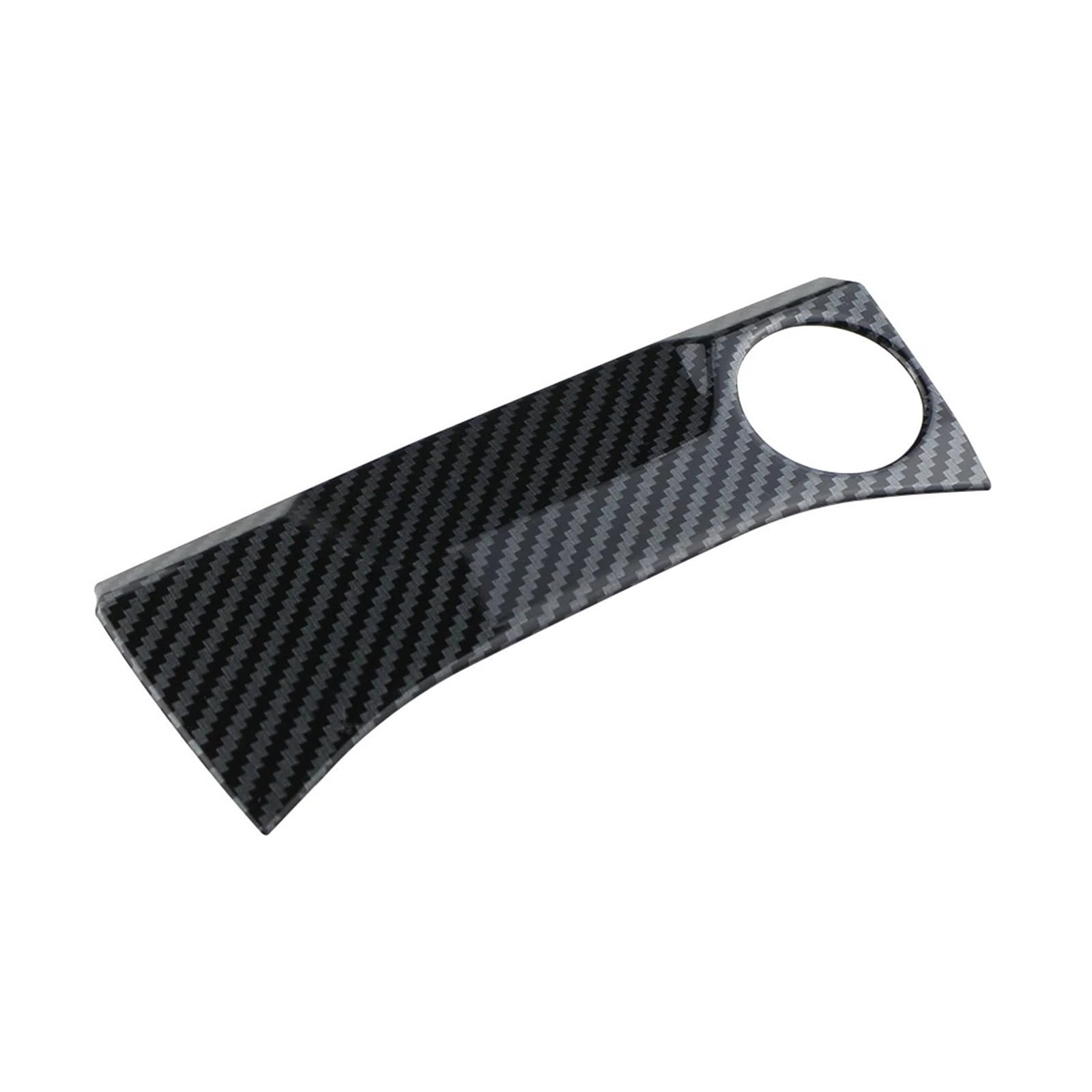 Mittelkonsole Panel Für T-Cross Für Tcross 2018 2019 2020 2021 2022 2023 Auto Zigarre Zigarettenanzünder Abdeckung Aufkleber Trim Zubehör Mittelkonsole Frame(Carbon Fiber Black) von KWAYA