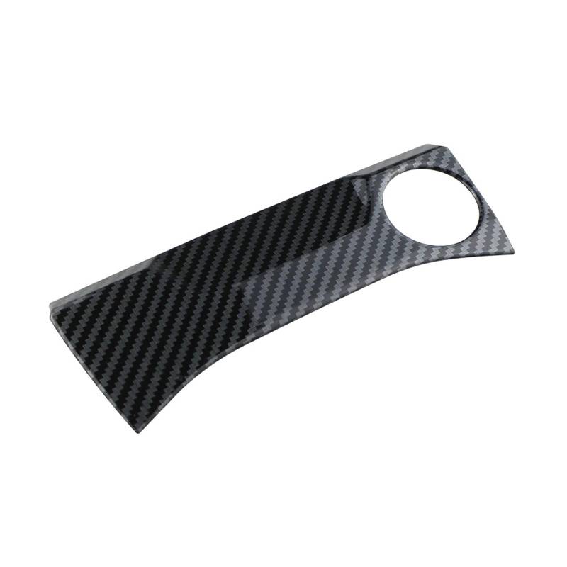 Mittelkonsole Panel Für T-Cross Für Tcross 2018 2019 2020 2021 2022 2023 Auto Zigarre Zigarettenanzünder Abdeckung Aufkleber Trim Zubehör Mittelkonsole Frame(Carbon Fiber Black) von KWAYA