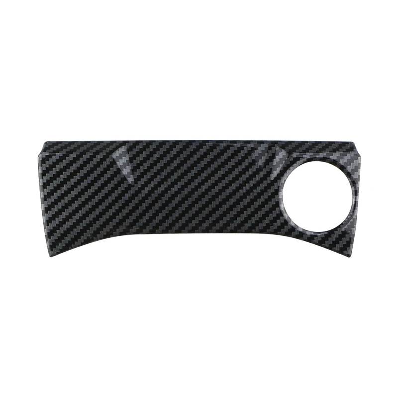 Mittelkonsole Panel Für T-Cross Für Tcross 2018-2023 2019 2020 2021 2022 Auto Zigarre Zigarettenanzünder Abdeckung Trim Innen Aufkleber Mittelkonsole Frame(Carbon Fiber Black) von KWAYA
