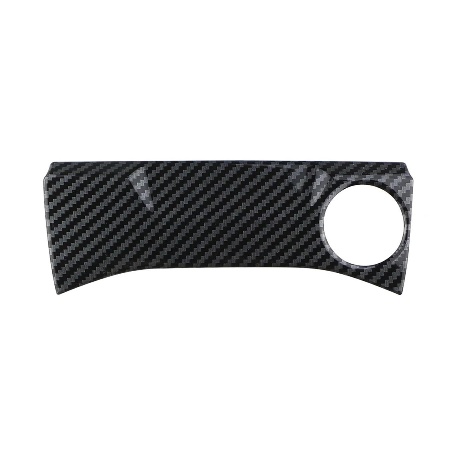 Mittelkonsole Panel Für Tcross Für T-Cross 2018-2021 2022 2023 Autoinnenaufkleber Zigarre Zigarettenanzünder Abdeckung Verkleidung Zubehör Mittelkonsole Frame(Carbon Fiber Black) von KWAYA