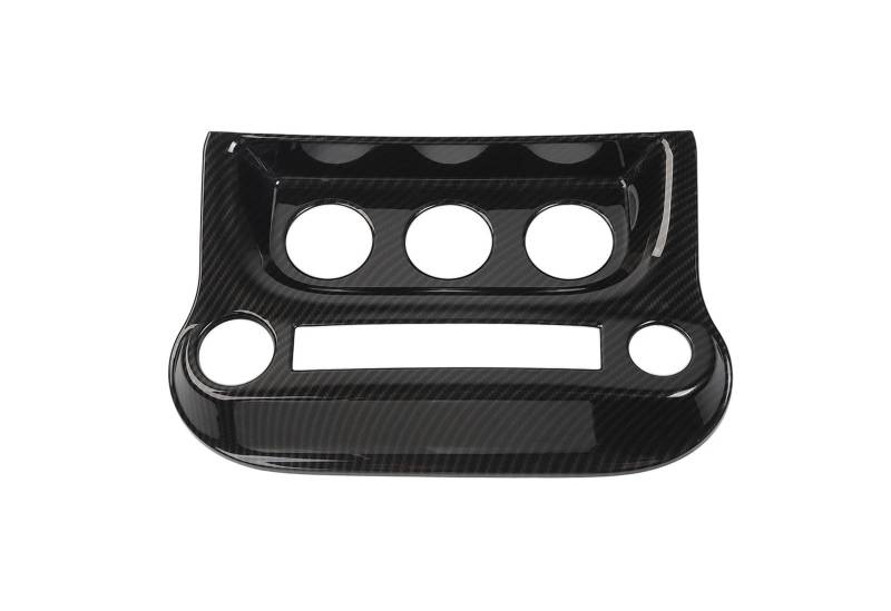 Mittelkonsole Panel Für Wrangler Für JK 2011-2017 2016 Auto Center Console Klimaanlage Schalter Panel Dekoration Abdeckung Trim ABS Innen Mittelkonsole Frame(Carbon Fiber Look C) von KWAYA