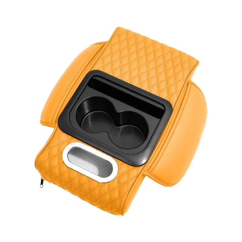 Mittelkonsole Panel Zur Erhöhung Der Armlehne Der Mittelkonsole Im Multifunktional Mit Getränkehalter Taschentuchbox Armlehnenpolster Aus Mittelkonsole Frame(Yellow) von KWAYA