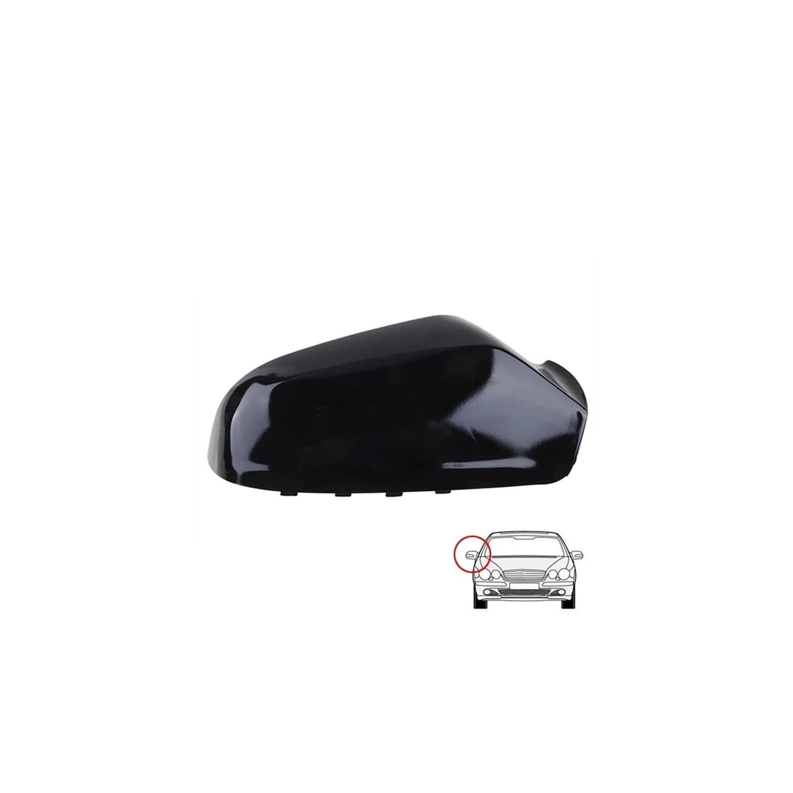 Seite Spiegel Kappen 1 Stücke Für Opel Für Vauxhall Für Astra H 2004-2009 Auto Rückspiegel Seitenspiegel Abdeckung Flügelkappe Rückspiegelkappe(Gloss Black R) von KWAYA
