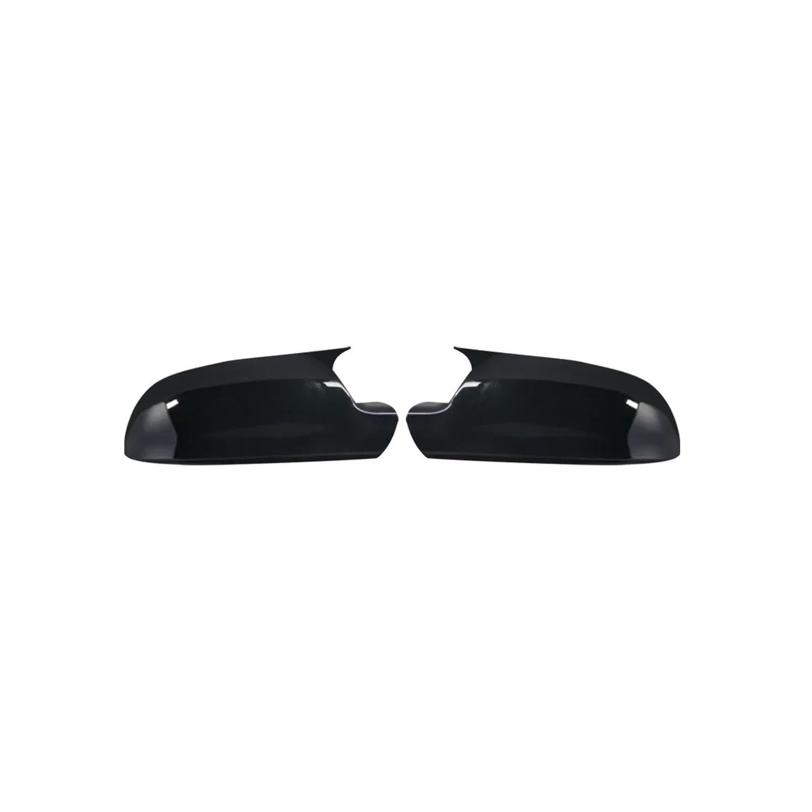 Seite Spiegel Kappen 2 Stücke Für A4 Für A5 B8.5 Für A3 Für A6 C6 Für Q3 Autotür Seitenspiegelkappen Carbon Look Schwarz Rückspiegelkappe(Bright Black) von KWAYA