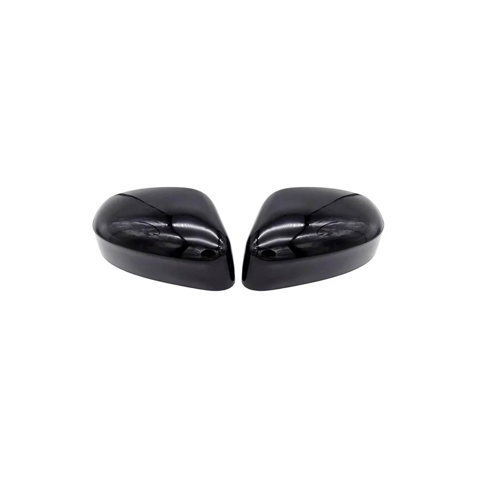 Seite Spiegel Kappen 2 Stücke Für Focus MK2 MK3 Für Mondeo Mk4 Facelift Kombi 2010-2014 Auto Rückspiegelkappe Kohlefaser Schwarz Rückspiegelkappe(1 Pair Black) von KWAYA