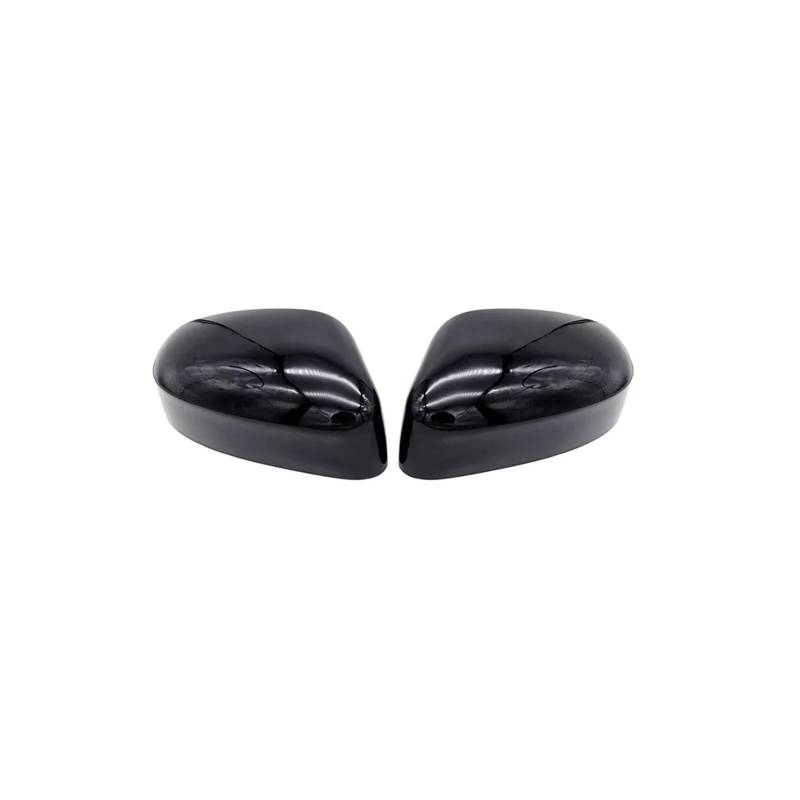 Seite Spiegel Kappen 2 Stücke Für Focus MK2 MK3 Für Mondeo Mk4 Facelift Kombi 2010-2014 Auto Rückspiegelkappe Kohlefaser Schwarz Rückspiegelkappe(1 Pair Black) von KWAYA