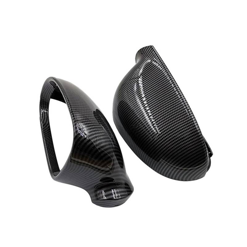 Seite Spiegel Kappen 2 Stücke Für Passat B6 Für Jetta MK5 Für Golf V 5 6 Plus 2006-2008 Auto Seite Spiegel Kappen Abdeckung Carbon Look Rückspiegelkappe von KWAYA
