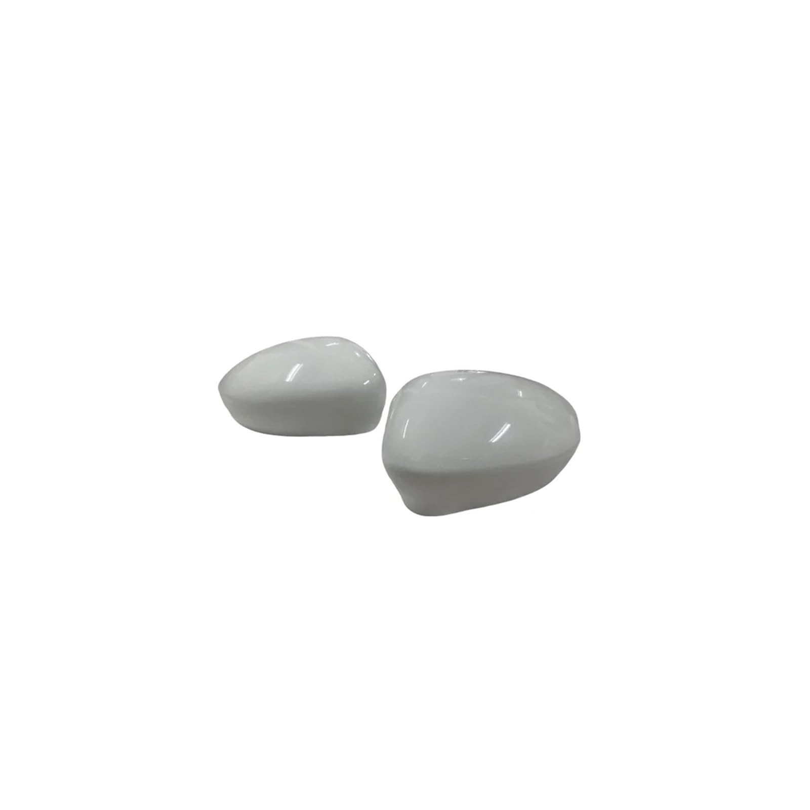 Seite Spiegel Kappen 2PCS Für Fait 500 500C Für Abarth 2007-2023 Auto Rückspiegel Kappen Rückansicht Kappe Rückspiegelkappe(Glossy White) von KWAYA