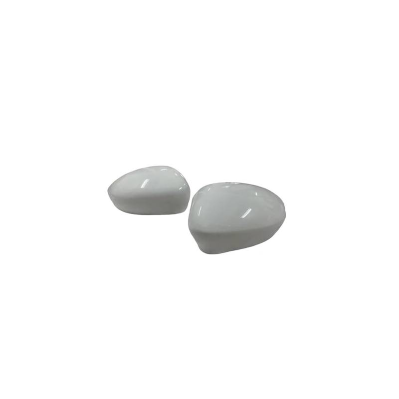 Seite Spiegel Kappen 2PCS Für Fait 500 500C Für Abarth 2007-2023 Auto Rückspiegel Kappen Rückansicht Kappe Rückspiegelkappe(Glossy White) von KWAYA