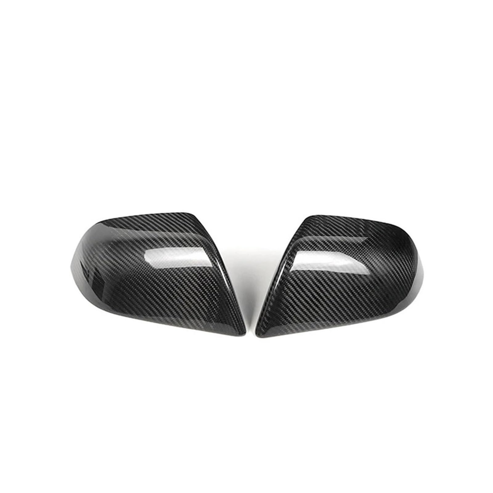 Seite Spiegel Kappen 2PCS Für Tesla Für Modell 3 2024+ Auto Seite Spiegel Abdeckungen Carbon Faser Rückspiegelkappe von KWAYA