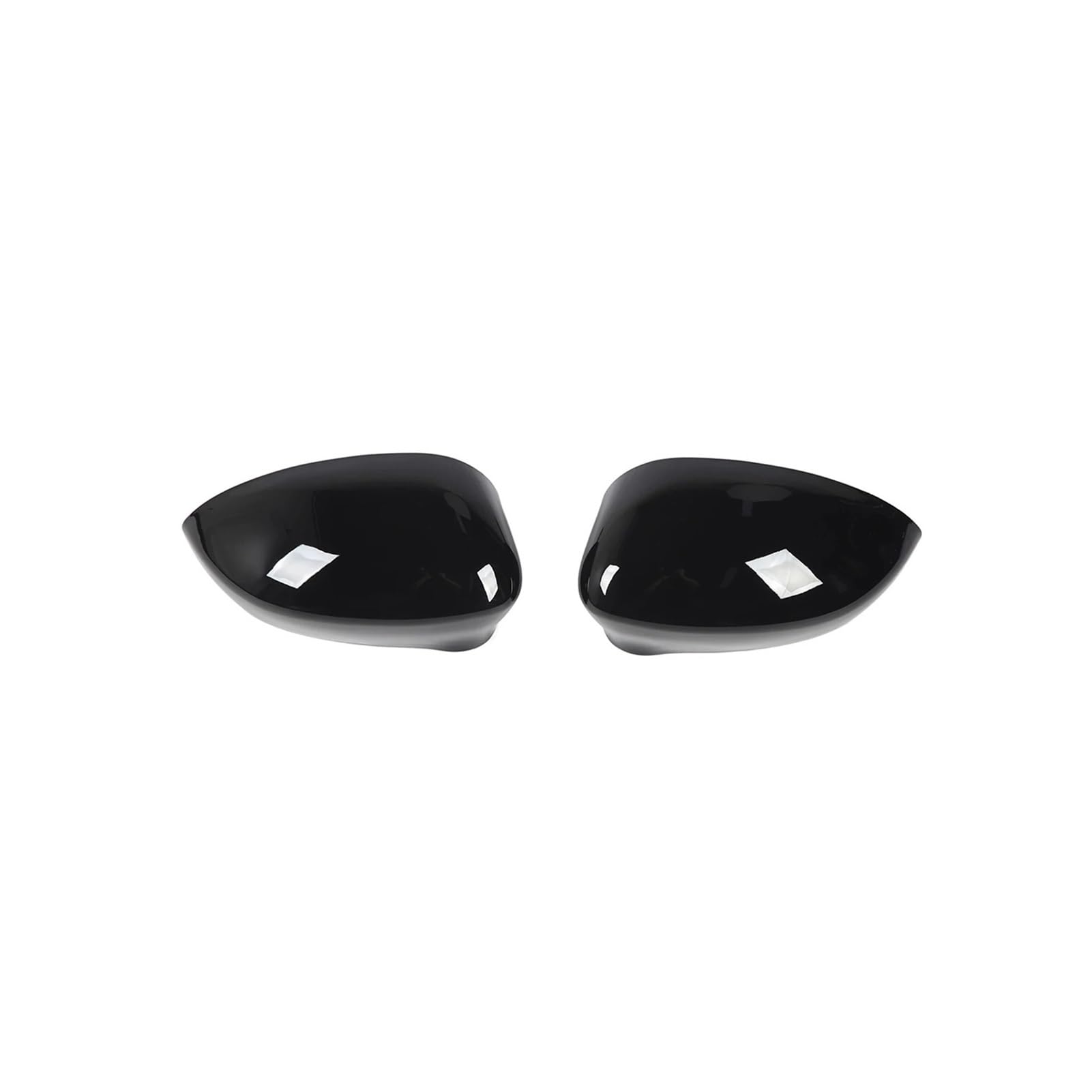 Seite Spiegel Kappen 2Pcs Für FIAT 500 2007 2008 2009 2010 2011 2012-2021 Auto Rück Seite Spiegel Abdeckung Flügel Kappe Rückspiegelkappe(Gloss Black) von KWAYA
