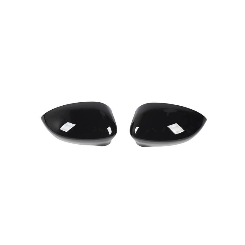 Seite Spiegel Kappen 2Pcs Für FIAT 500 2007 2008 2009 2010 2011 2012-2021 Auto Rück Seite Spiegel Abdeckung Flügel Kappe Rückspiegelkappe(Gloss Black) von KWAYA