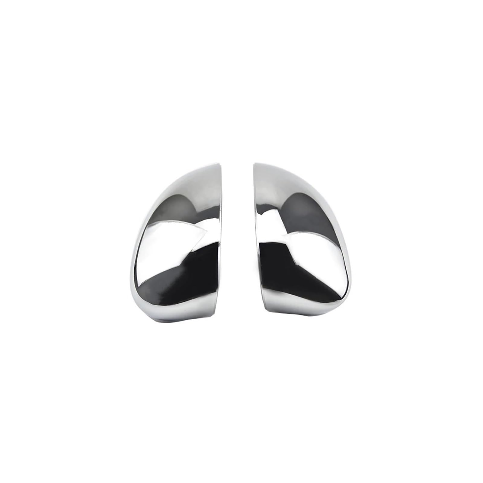 Seite Spiegel Kappen 2Pcs Für FIAT 500 2007-2020 Auto Rückspiegel Abdeckung Flügel Links Rechts Rückspiegelkappe(Chrome Pair) von KWAYA