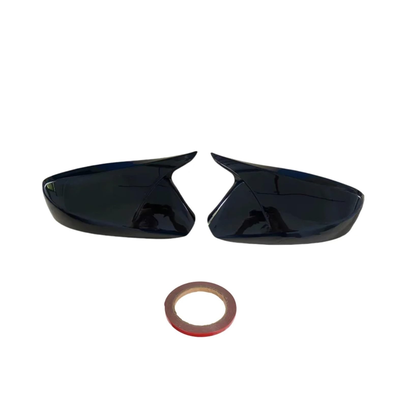 Seite Spiegel Kappen 2Pcs Für Hyundai Für Accent Für Solaris I 2012-2017 1st Generation 2010-2014 Auto Rückspiegel Abdeckung Rückspiegelkappe(Black Without Light) von KWAYA