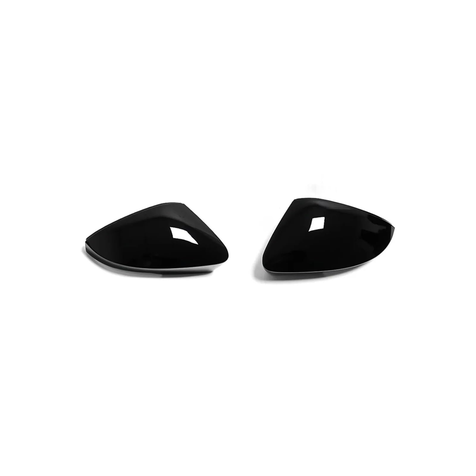 Seite Spiegel Kappen 2Pcs Für Octavia Mk3 Für A7 5E 2014 2015 2016 2017 2018 2019 Auto Spiegel Abdeckung Shell Rückspiegelkappe(Gloss Black) von KWAYA