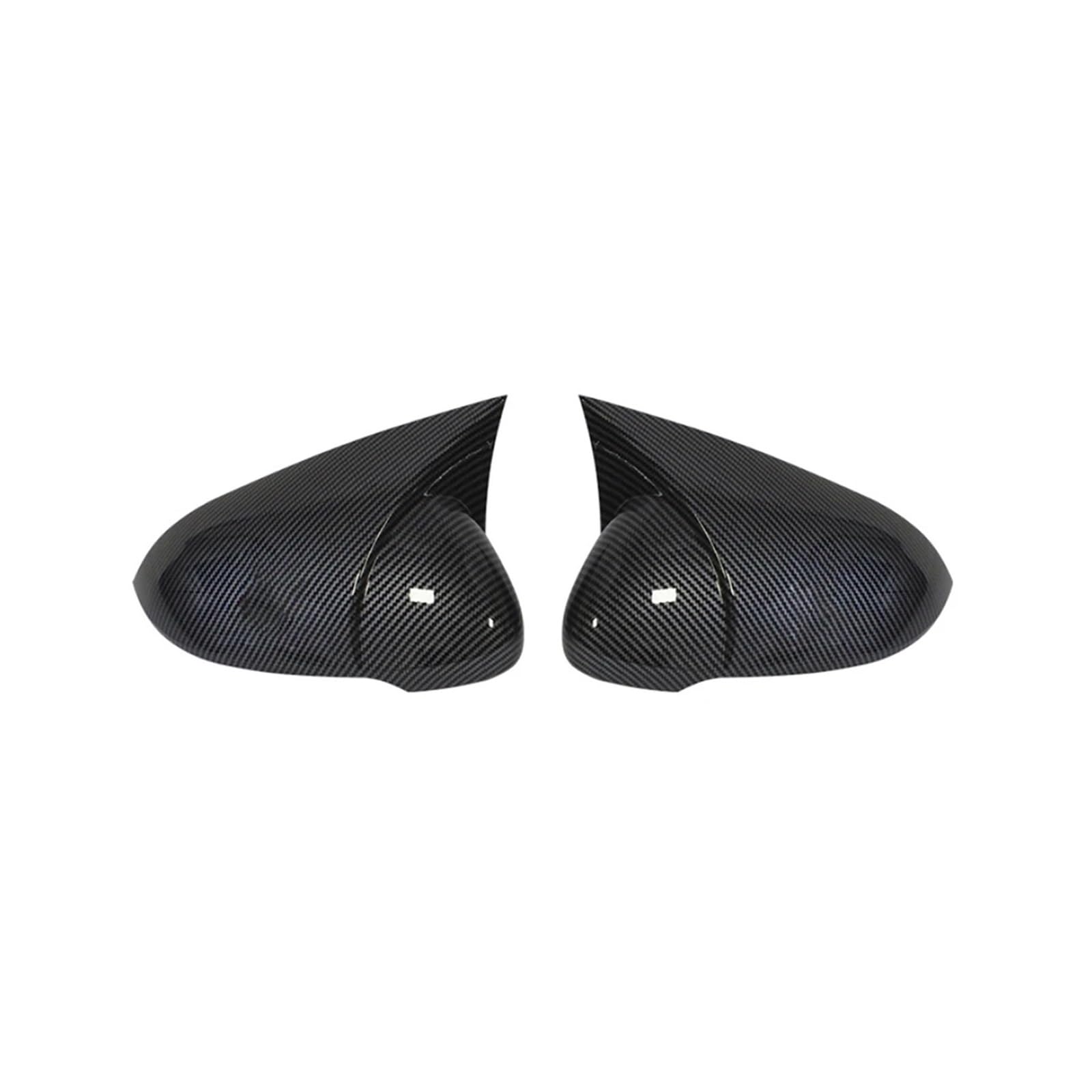Seite Spiegel Kappen 2Pcs Für Passat B8 Für Magotan 2015-2020 Auto Rückspiegel Kappen Glänzend Schwarz Rückspiegelkappe(Carbon Fiber Look) von KWAYA