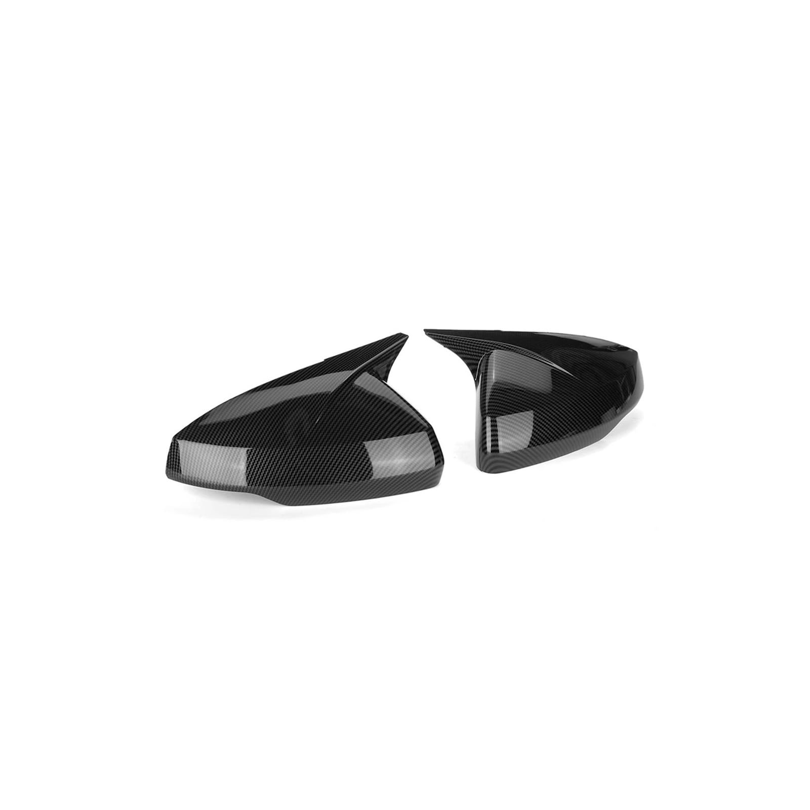 Seite Spiegel Kappen 2Pcs Für Polo 6 MK6 AW Für Polo Für GTI 2018-2021 Auto Seite Flügel Rückspiegel Abdeckung Rückspiegelkappe(Carbon Fiber Look) von KWAYA