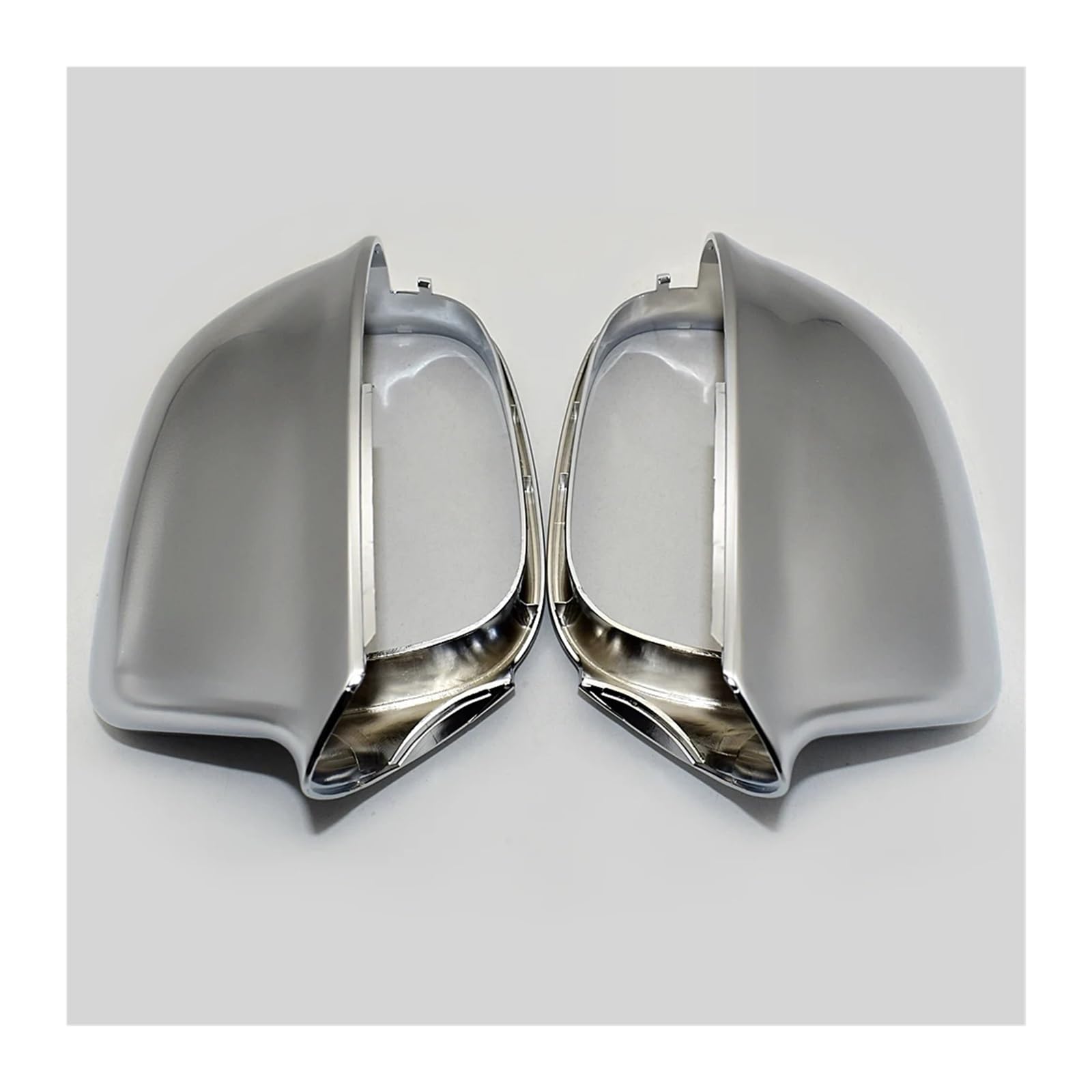 Seite Spiegel Kappen 2Pcs Für Q5 8R Für Q7 4L SQ5 2009-2016 Auto Seite Spiegel Kappen Silber Matt Chrom Rückspiegelkappe(with Lane Assist) von KWAYA