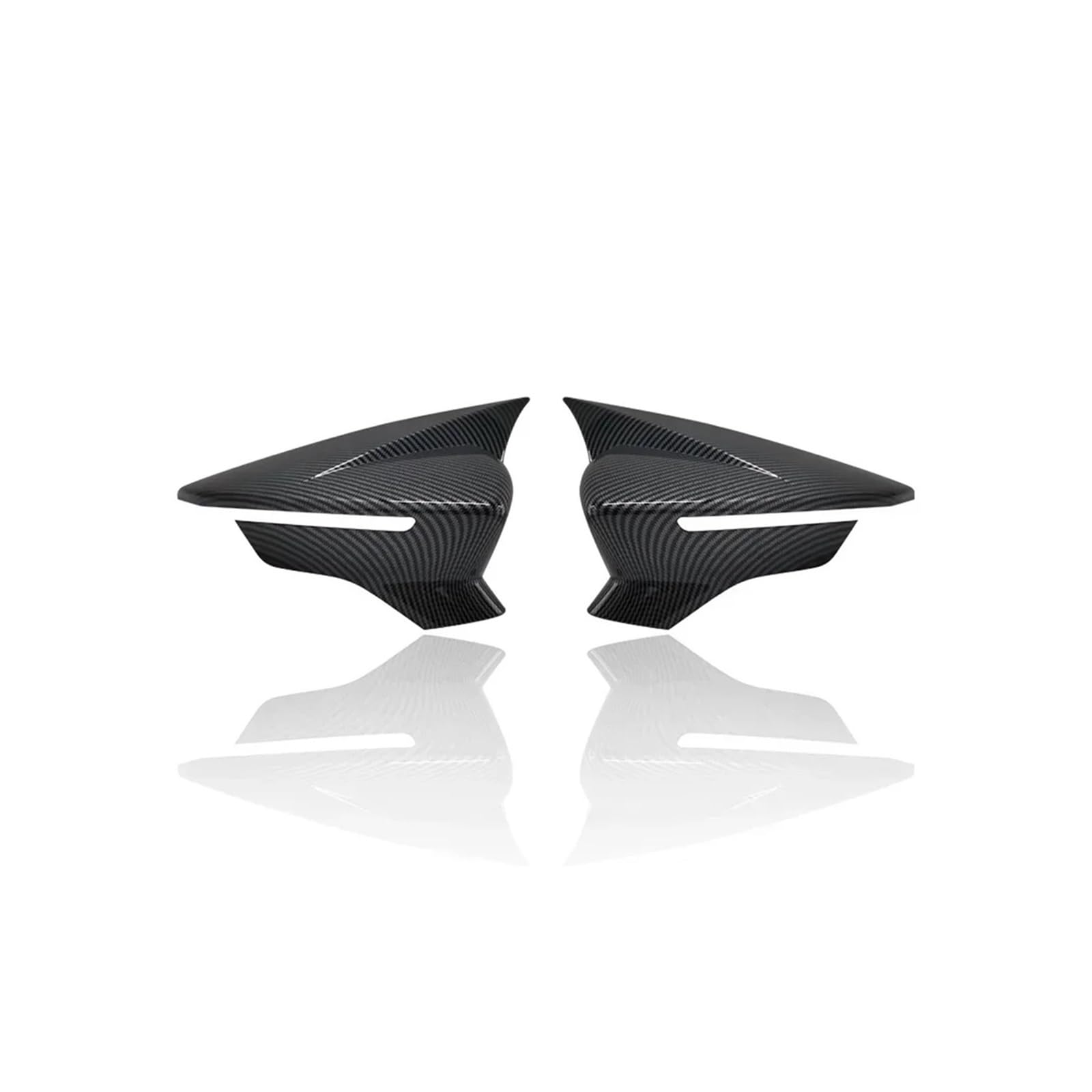 Seite Spiegel Kappen 2Pcs Für Sitz Für Leon MK3 MK3.5 5F ST FR Für Cupra 2013-2019 Auto Rückspiegel Glänzend Schwarz Carbon Faser Rückspiegelkappe(Carbon Fiber) von KWAYA