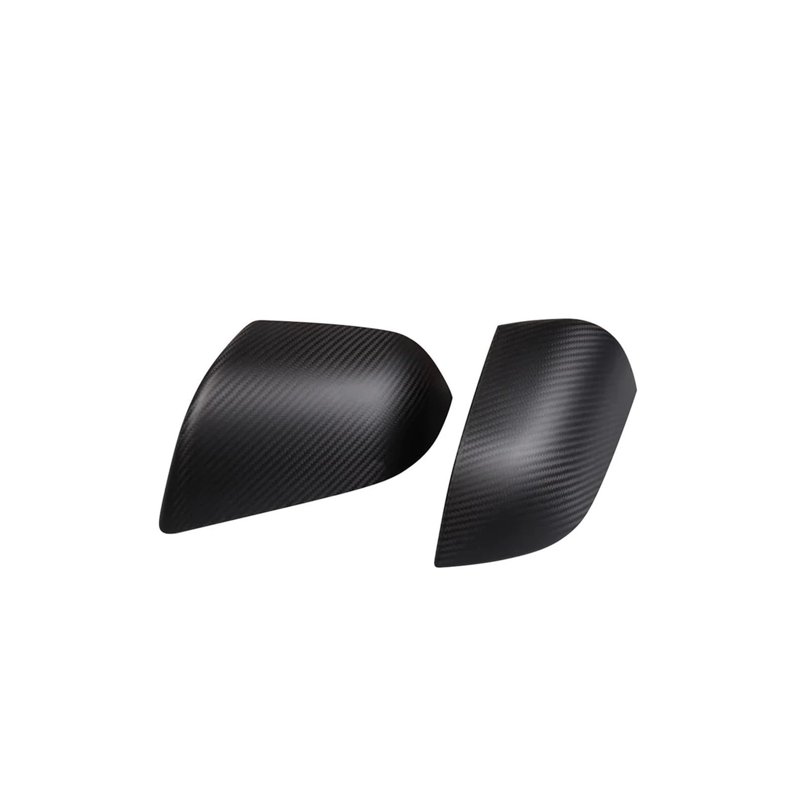 Seite Spiegel Kappen 2Pcs Für Tesla Für Modell 3 2016-2024 Auto Seite Spiegel Abdeckung Kappen Matte Helle Carbon Faser Rückspiegelkappe(Matte) von KWAYA