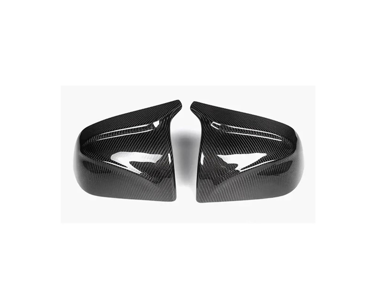 Seite Spiegel Kappen 2Pcs Für Tesla Für Modell 3 2017 2018 2019 2020 Auto Seite Tür Spiegel Abdeckung ABS Carbon Faser Rückspiegelkappe(1 Set Carbon Pattern) von KWAYA