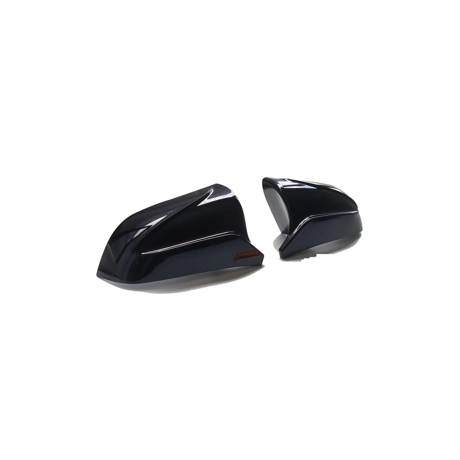 Seite Spiegel Kappen 2Pcs Für Tesla Für Modell 3 2017-2023 Auto Rückspiegel Kappe Glänzend Blakc Carbon Firber Look Rückspiegelkappe(Gloss Black) von KWAYA