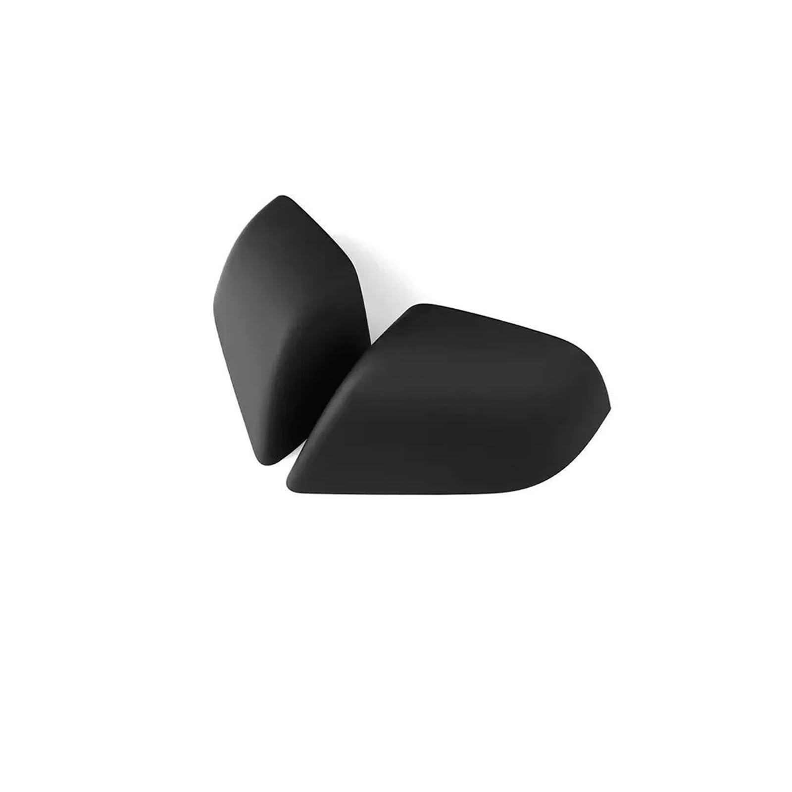 Seite Spiegel Kappen 2Pcs Für Tesla Für Modell 3 Für Highland 2024 Auto Rückspiegel Abdeckung Carbon Fiber ABS Rückspiegelkappe(Matte Black) von KWAYA