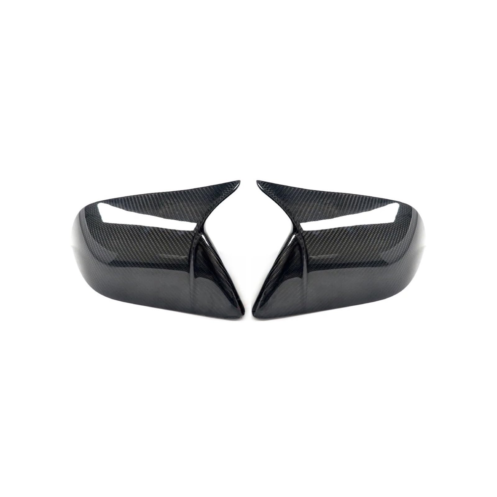 Seite Spiegel Kappen 2Pcs Für Tesla Für Modell 3 Für Modell Für Y 2019-2023 Auto Rückspiegel Shell Carbon Fiber Rückspiegelkappe(Glossy Carbon 3) von KWAYA