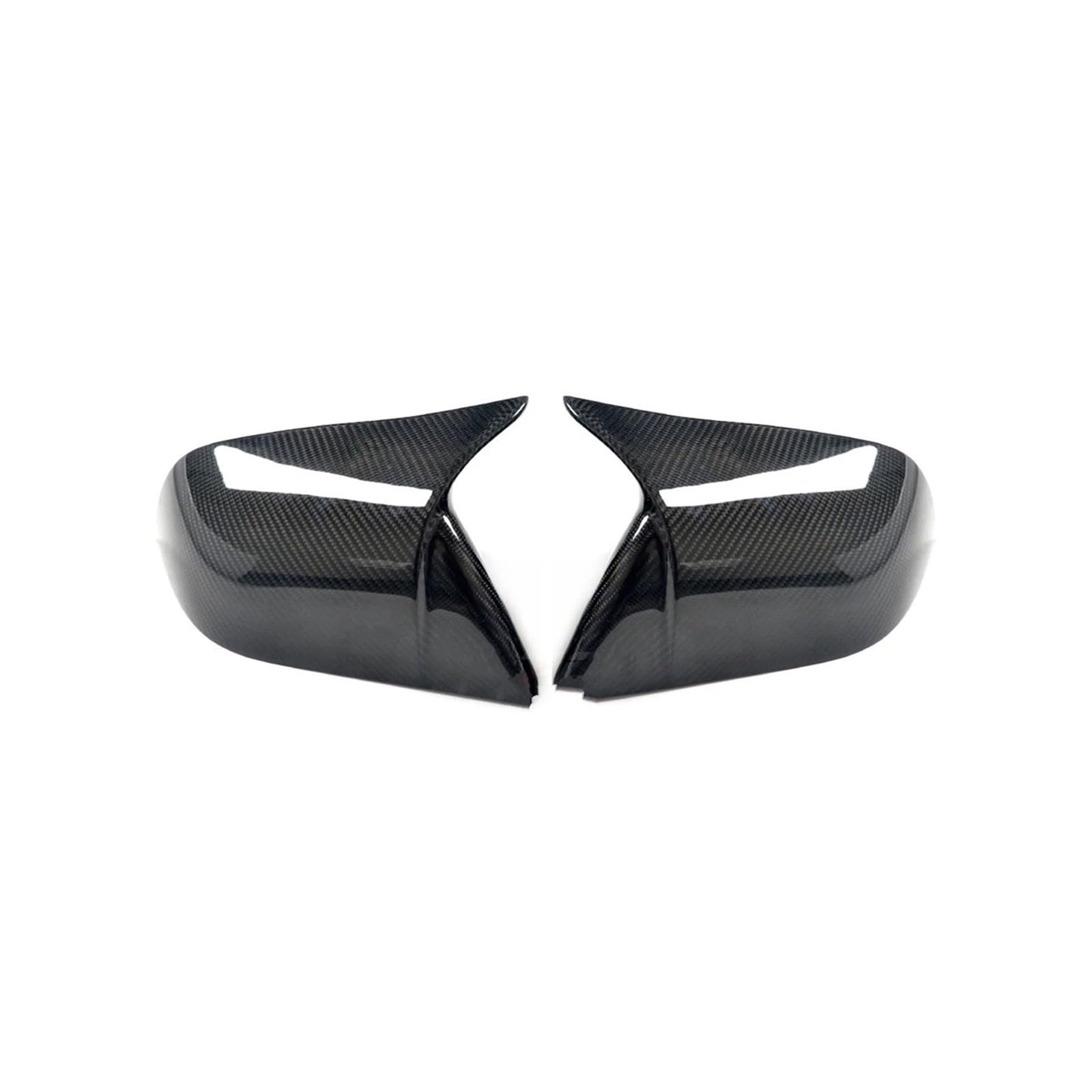 Seite Spiegel Kappen 2Pcs Für Tesla Für Modell 3 Für Modell Für Y 2019-2023 Auto Rückspiegel Shell Carbon Fiber Rückspiegelkappe(Glossy Carbon Y) von KWAYA