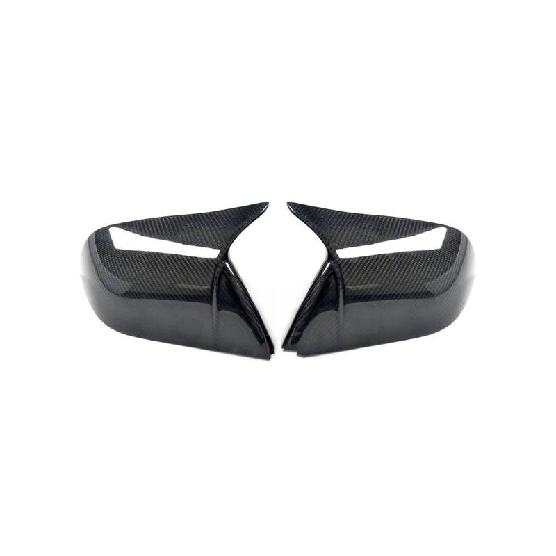 Seite Spiegel Kappen 2Pcs Für Tesla Für Modell 3 Für Modell Für Y 2019-2023 Auto Rückspiegel Shell Carbon Fiber Rückspiegelkappe(Glossy Carbon Y) von KWAYA
