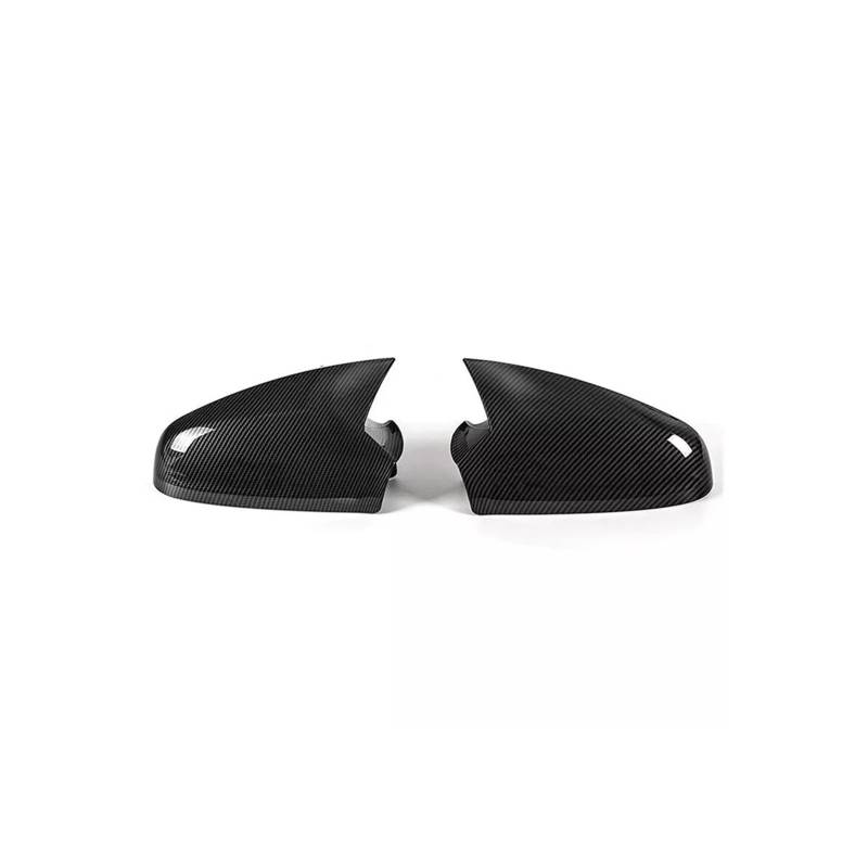 Seite Spiegel Kappen 2Pcs Für Vauxhall Für Opel Für Astra H MK5 2004-2009 Auto Seite Spiegel Abdeckung Glänzend Schwarz Rückspiegelkappe(Carbon Fiber Look) von KWAYA