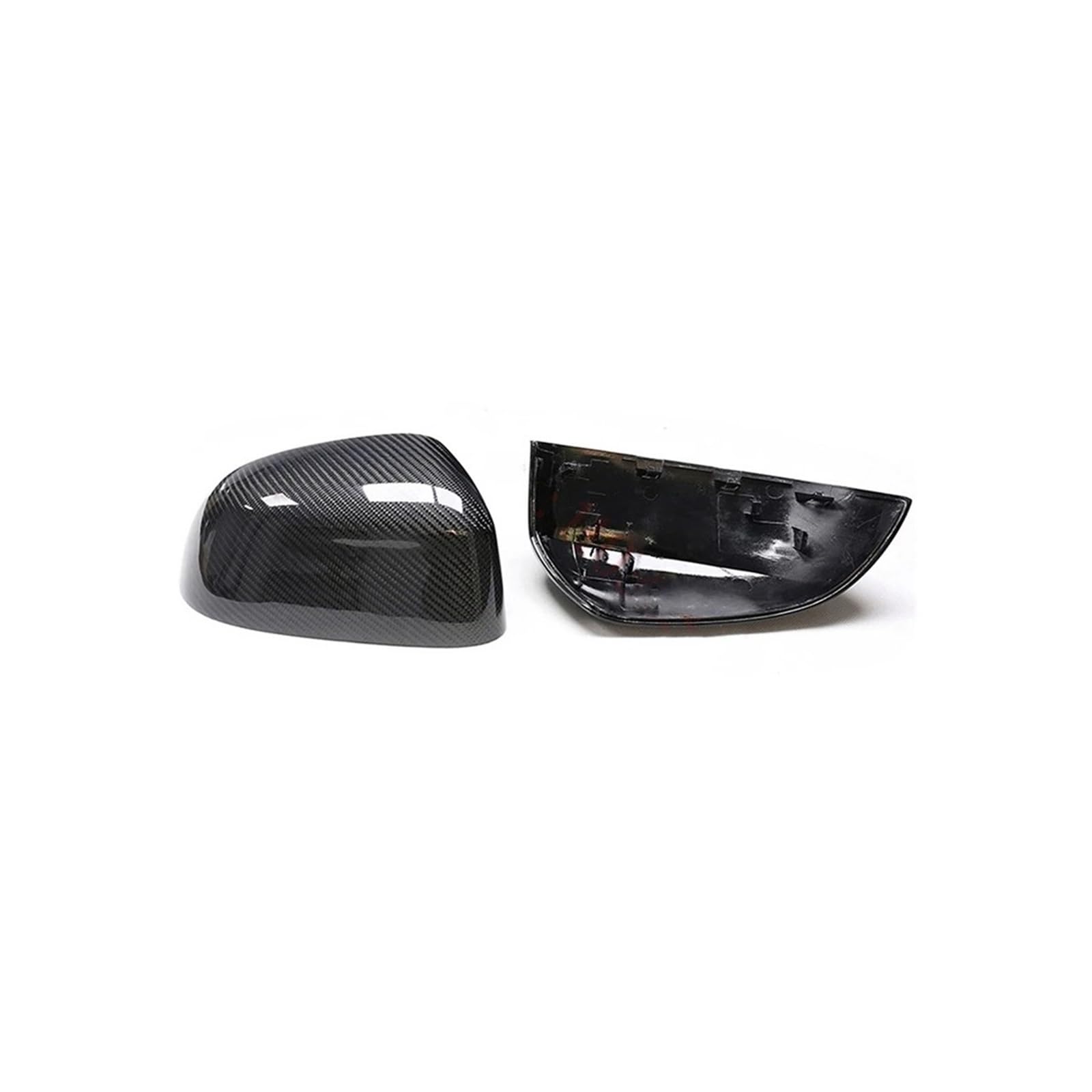 Seite Spiegel Kappen 2Pcs Für X3 Für X4 Für X5 Für X6 Für X7 G01 G02 G05 G06 G07 2018-2022 Auto Rückspiegel Abdeckung Carbon Faser Rückspiegelkappe(B Replacement Style) von KWAYA