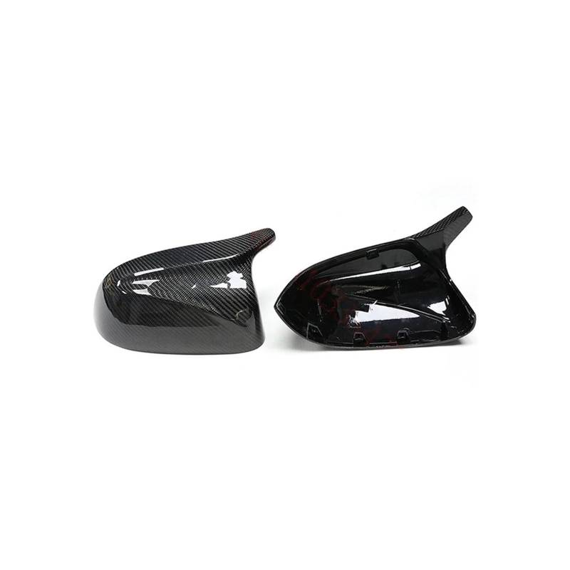 Seite Spiegel Kappen 2Pcs Für X3 Für X4 Für X5 Für X6 Für X7 G01 G02 G05 G06 G07 2018-2022 Auto Rückspiegel Abdeckung Carbon Faser Rückspiegelkappe(C Replacement Style) von KWAYA