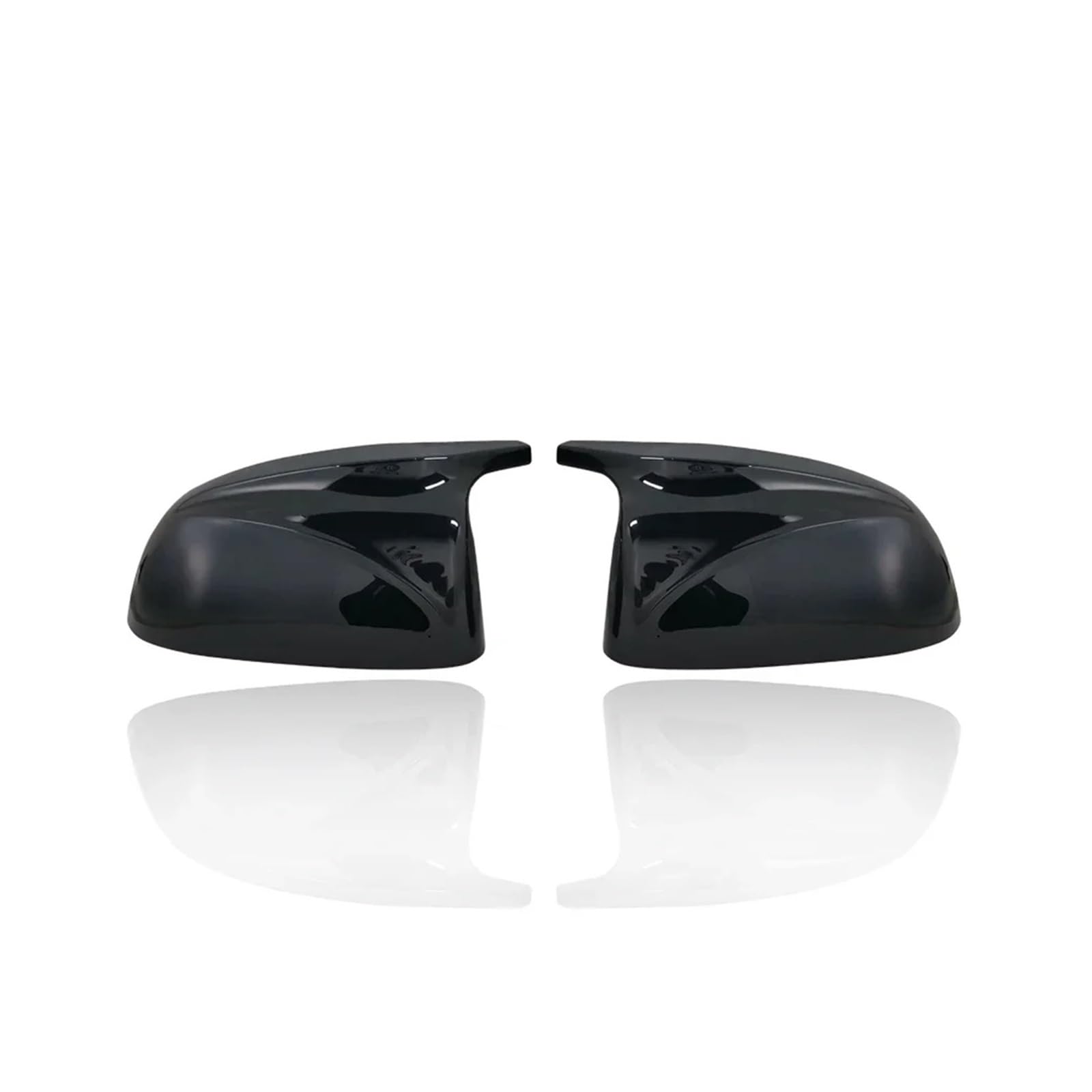 Seite Spiegel Kappen 2Pcs Für X3 G01 Für X4 G02 Für X5 G05 2018 2019 2020 + Auto Rück Kappen Carbon Faser Rückspiegelkappe(Bright Black) von KWAYA