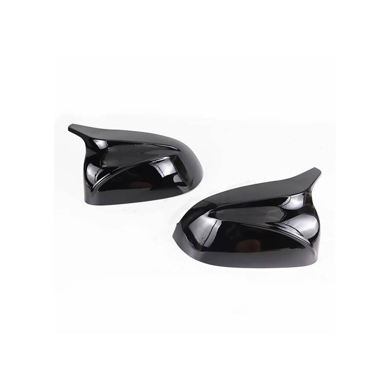 Seite Spiegel Kappen 2Pcs Für X3 G01 Für X4 G02 Für X5 G05 2018-2022 Auto Rückspiegel Kappen Schwarz Rückspiegelkappe(Black) von KWAYA
