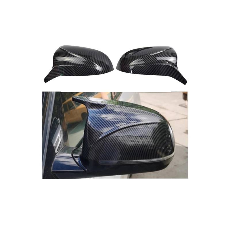 Seite Spiegel Kappen 2Pcs Für X3 G01 Für X4 G02 Für X5 G05 Für X6 G06 Für X7 G07 2018 2019 2020 Auto Rückspiegel Abdeckung Rückspiegelkappe(Carbon Fiber Pattern) von KWAYA