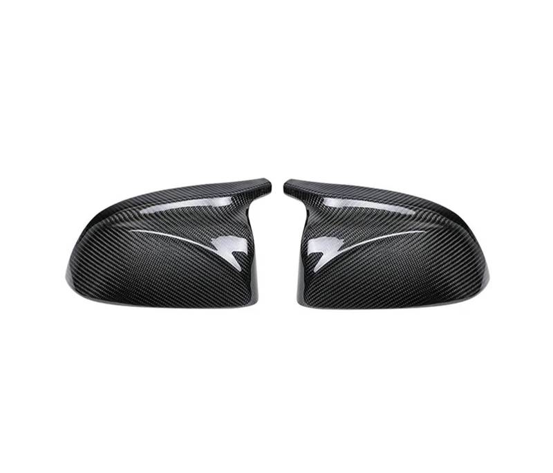 Seite Spiegel Kappen 2Pcs Für X3 G01 Für X4 G02 Für X5 G05 Für X6 G06 Für X7 G07 2018-2020 Auto Rückspiegel Abdeckung Carbon Faser Rückspiegelkappe(Carbon Fiber) von KWAYA