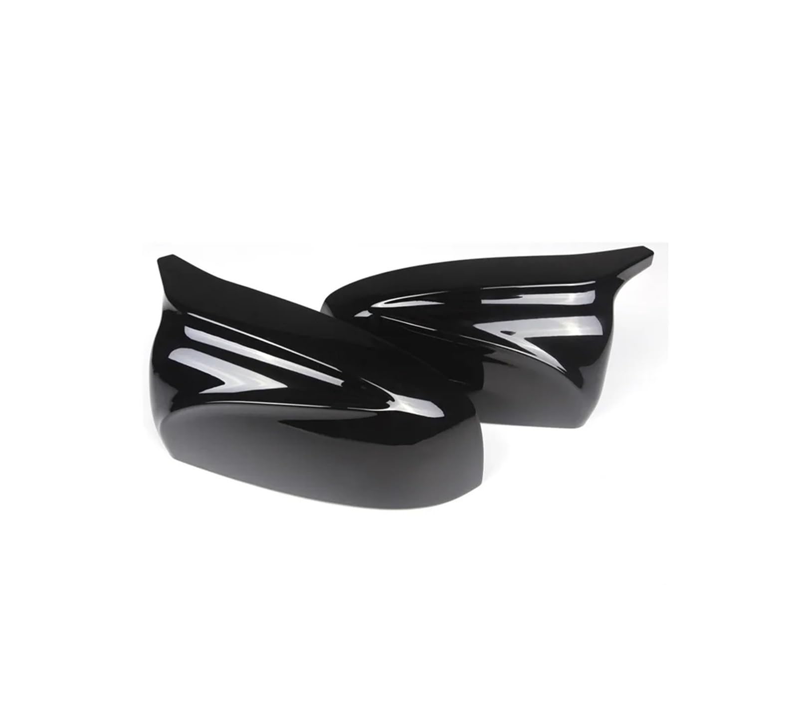 Seite Spiegel Kappen 2Pcs Für X5 Für X6 E70 E71 2007 2008 2009 2010 2011 2012 2013 Auto Rückspiegel Kappen Carbon Faser Rückspiegelkappe(Glossy Black) von KWAYA